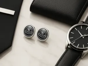 Lotus Personalisierte Manschettenknöpfe Geschenk Herren Pro